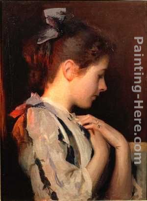 Amethyst painting - Edmund Charles Tarbell Amethyst art painting